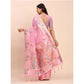 Stylish Women's Linen Cotton Printed Saree With Blouse Piece