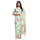 Stylish Women's Linen Cotton Printed Saree With Blouse Piece