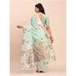 Stylish Women's Linen Cotton Printed Saree With Blouse Piece