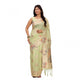 Stylish Women's Linen Cotton Printed Saree With Blouse Piece