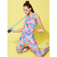 Fancy Women's Polyester Lycra Printed Sleeveless Active Wear