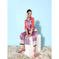 Voguish Women's Satin Colour Block Long Sleeves Co-Ord Set