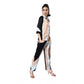 Voguish Women's Satin Colour Block Long Sleeves Co-Ord Set