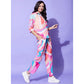 Fancy Women's Polyester Printed 3-4th Sleeve Co-Ord Set