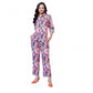 Fancy Women's Polyester Floral 3-4th Sleeve Co-Ord Set