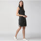 Versatile Women's Denim Solid Sleeveless Dress