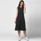 Gorgeous Women's Denim Solid Sleeveless Dress