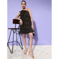Voguish Women's Organza Tiered Sleeveless Dress