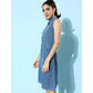Marvellous Women's Denim Solid Sleeveless Dress