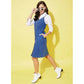 Sizzling Women's Denim Washed Shoulder Straps Dress