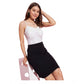 Marvellous Women's Polyester Lycra Color Blocking Shoulder Straps Dress