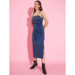 Sizzling Women's Denim Solid Shoulder Straps Dress