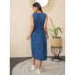 Sizzling Women's Denim Solid Sleeveless Dress