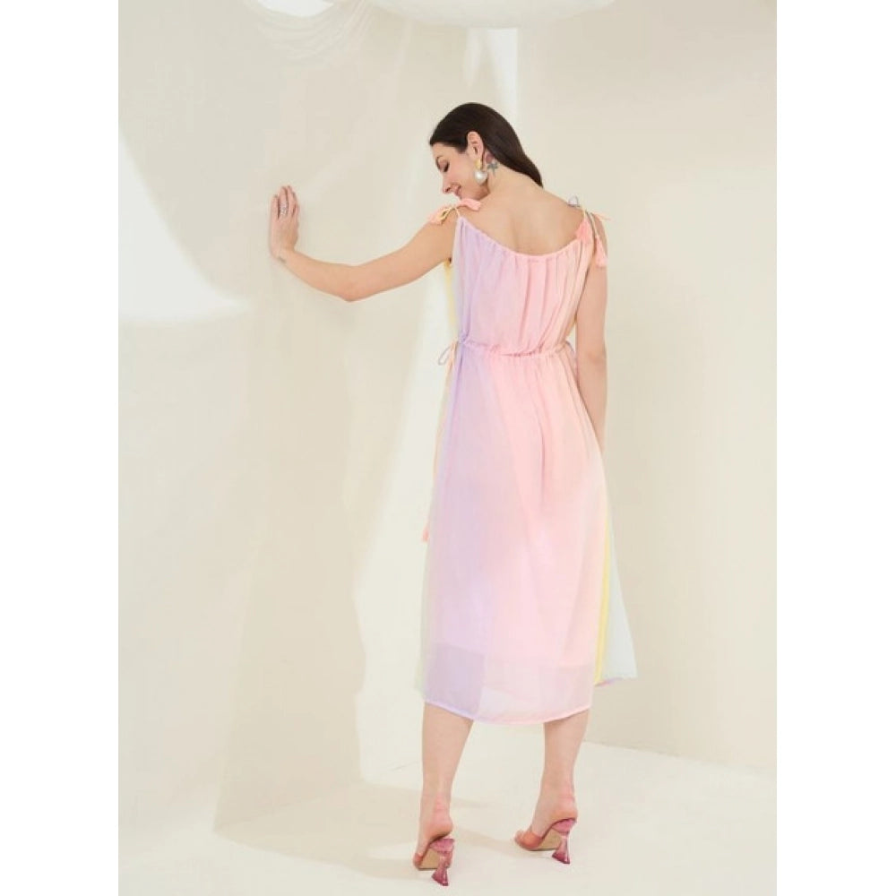 Marvellous Women's Georgette Ombre Sleeveless Dress