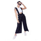 Sizzling Women's Rayon Pinafore Shoulder Straps Jumpsuit
