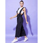 Sizzling Women's Rayon Pinafore Shoulder Straps Jumpsuit