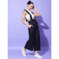 Sizzling Women's Rayon Pinafore Shoulder Straps Jumpsuit