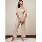 Sizzling Women's Polyester Shimmer Self Design Short Sleeve Jumpsuit