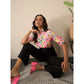 Amazing Women's Polyester Floral Half Sleeves Jumpsuit