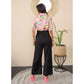 Amazing Women's Polyester Floral Half Sleeves Jumpsuit