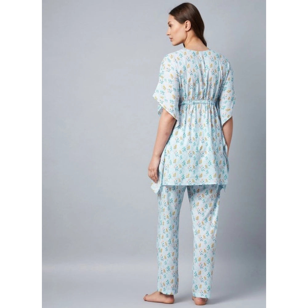 Marvellous Women's Rayon Floral Kaftan Sleeve Kaftan Sets