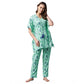 Marvellous Women's Rayon Floral Kaftan Sleeve Night Suit