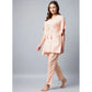 Marvellous Women's Rayon Tie And Dye Kaftan Sleeve Night Suit