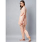 Marvellous Women's Rayon Tie And Dye Kaftan Sleeve Night Suit