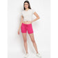 Alluring Women's Cotton Solid Elasticated Shorts
