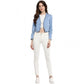 Versatile Women's Denim Ruffled Long Sleeves Shrug