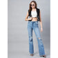 Elegant Women's Denim And Fur Solid Sleeveless Shrug
