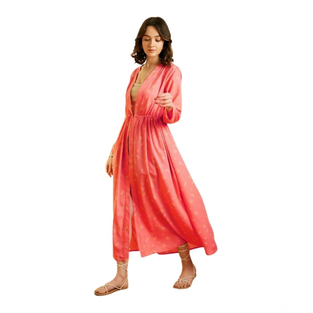 Ravishing Women's Polyester Floral Long Sleeves Shrug