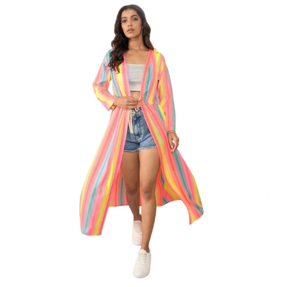 Ravishing Women's Polyester Crepe Printed Long Sleeves Shrug