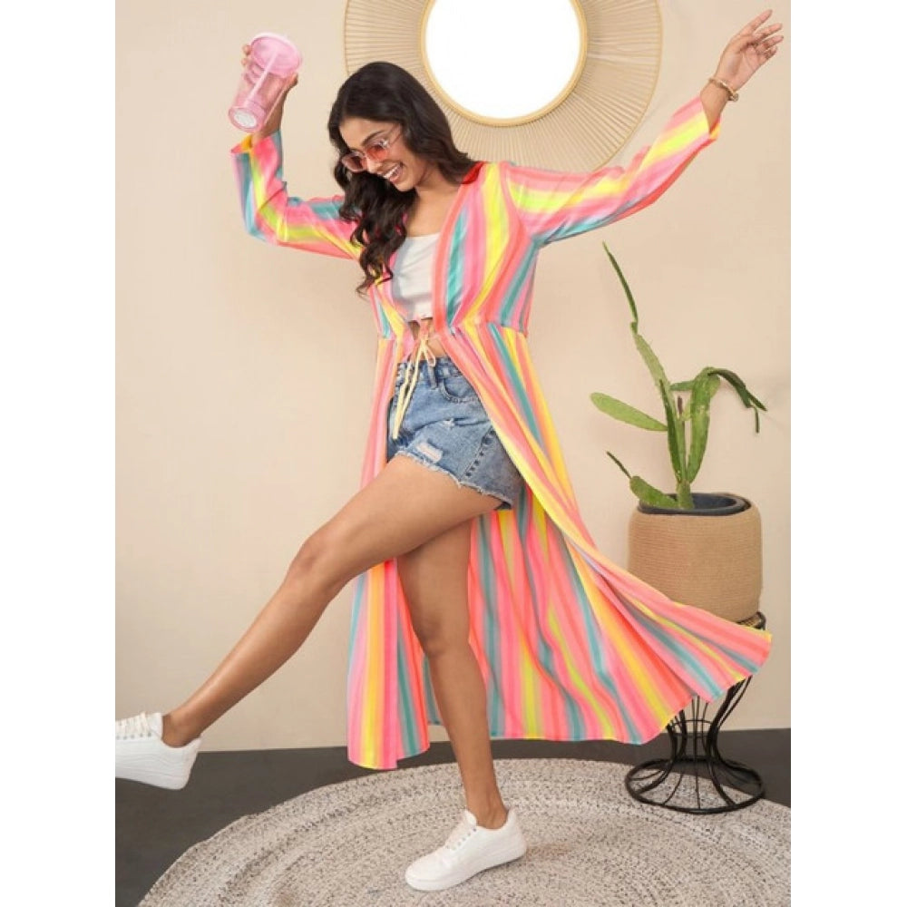 Ravishing Women's Polyester Crepe Printed Long Sleeves Shrug