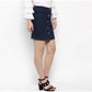 Versatile Women's Denim Front Button Buttoned Skirt