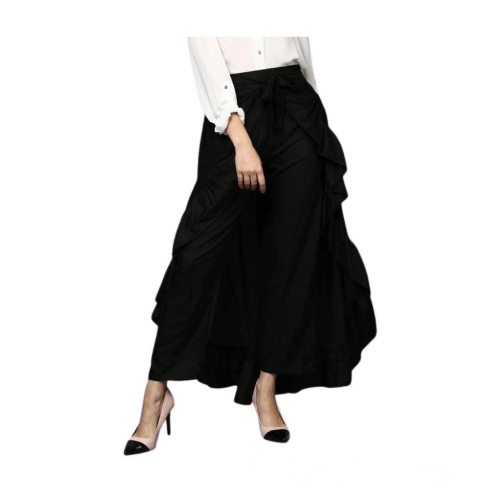 Gorgeous Women's Rayon Ruffled Elasticated Skirt