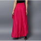 Gorgeous Women's Rayon Ruffled Elasticated Skirt