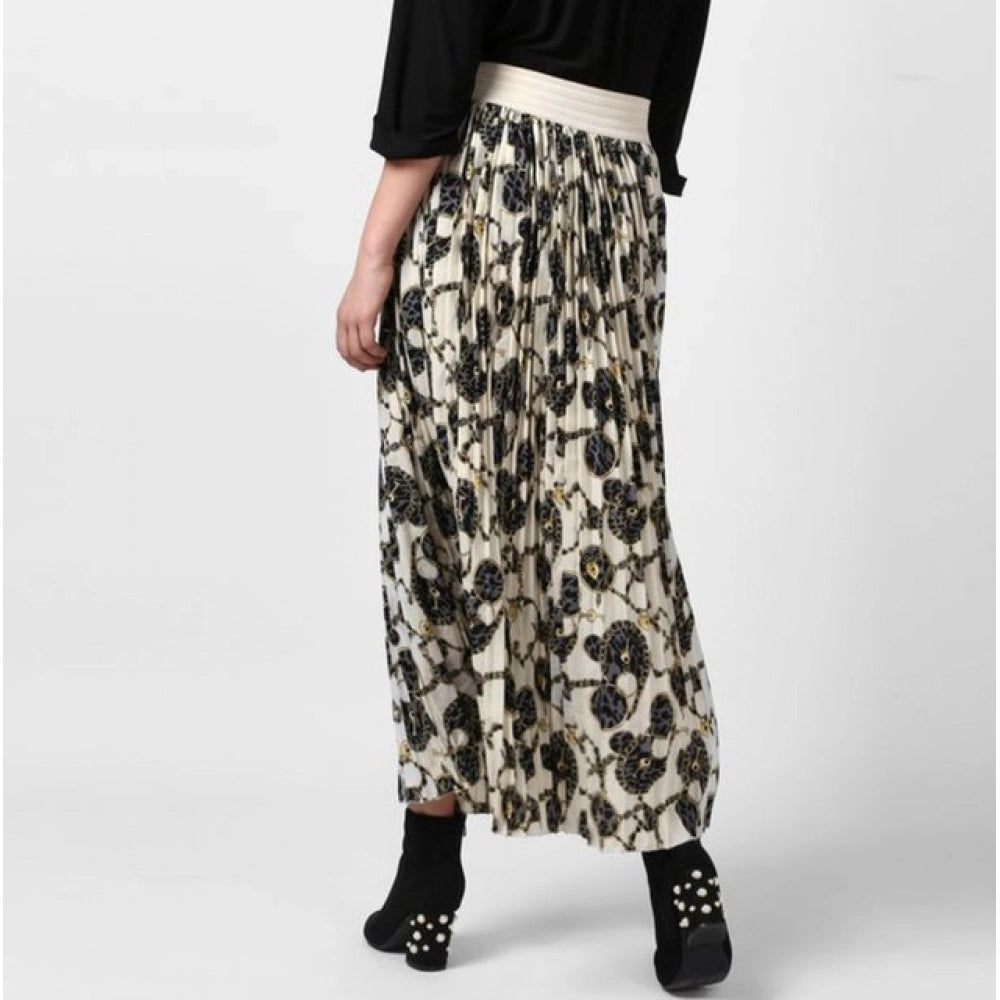 Marvellous Women's Georgette Chain Print Elasticated Skirt