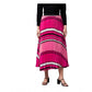 Voguish Women's Satin Pleated Elasticated Skirt