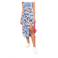Elegant Women's Polyester Floral Side Zip Skirt