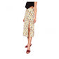 Elegant Women's Polyester Floral Side Zip Skirt