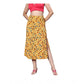 Elegant Women's Polyester Floral Side Zip Skirt