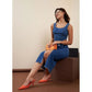 Marvellous Women's Denim Lycra Solid Button Skirt