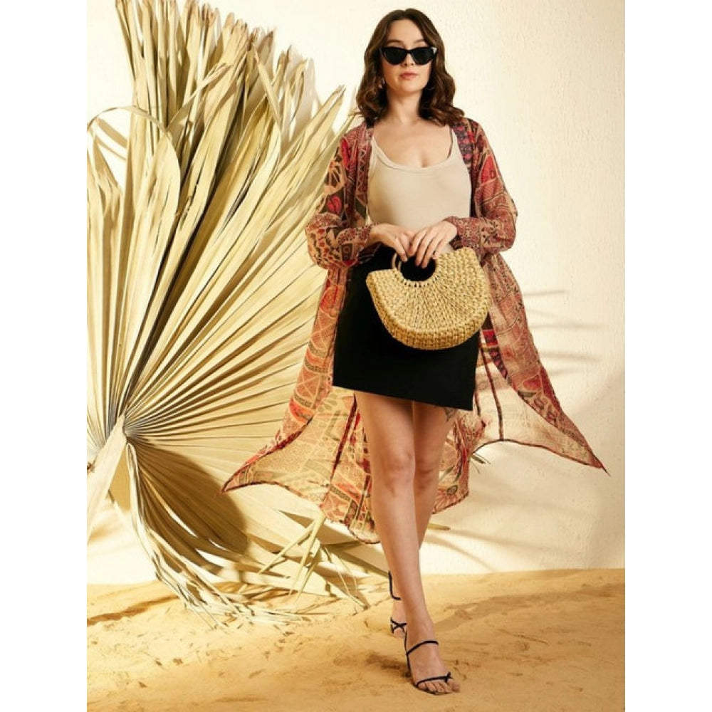 Ravishing Women's Polyester Spandex Solid Side Zip Skirt