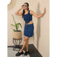 Magnificent Women's Denim Washed Buttoned Skirt