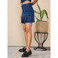 Magnificent Women's Denim Washed Buttoned Skirt