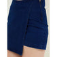 Ravishing Women's Denim Lycra Solid Zip Closure Skorts