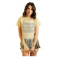 Ravishing Women's Polyester Lace Self Design Short Sleeve Top
