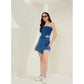 Lovely Women's Denim Lycra Solid Sleeveless Top