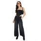 Lovely Women's Denim Lycra Solid Sleeveless Top